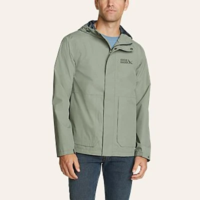 Men's Packable Waterproof Rainfoil Storm Rain Jacket