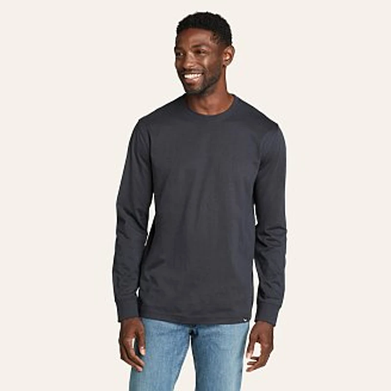 Men's Legend Wash Classic Long-Sleeve 100% Cotton T-Shirt