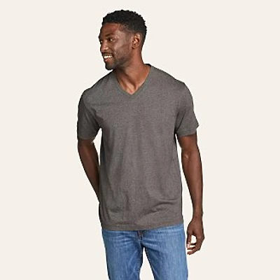 Men's Legend Wash Classic Short-Sleeve 100% Cotton V-Neck T-Shirt