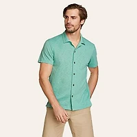 Men's Getaway Slub Button-Down Shirt