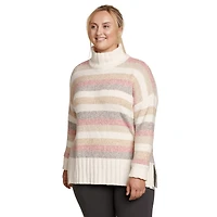 Rest &Repeat Funnel-Neck Sweater - Stripe