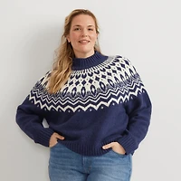 Warm Tidings Mock Neck Sweater