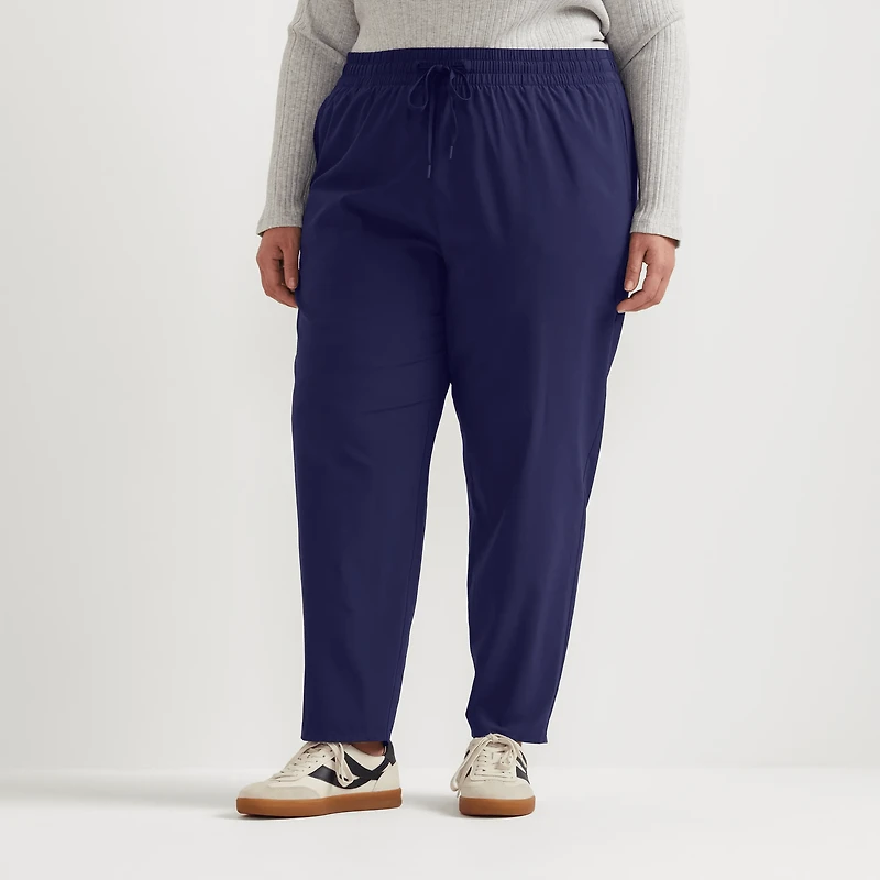 Departure Stretch Tie-Front Ankle Pants