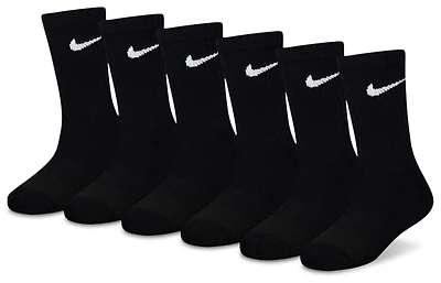 Nike 6 Pack Dri-FIT Performance Basic Crew Socks - Boys' Preschool
