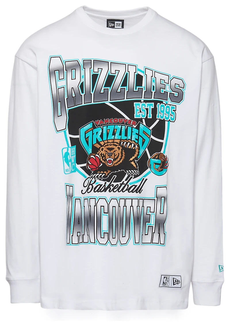 New Era T-shirt à manches longues Grizzlies HWC - Pour hommes