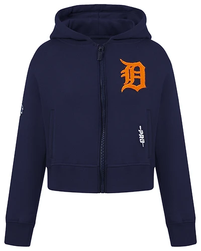 Pro Standard Detroit Tigers Classic Flc Fz Hoodie - Girls' Grade School
