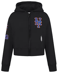 Pro Standard New York Mets Classic Flc Fz Hoodie - Girls' Grade School