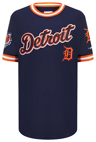 Pro Standard Detroit Tigers Classic Ss Striped Rib Tee - Boys' Grade School