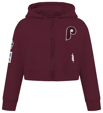 Pro Standard Philadelphia Phillies Classic Flc Fz Hoodie - Girls' Grade School