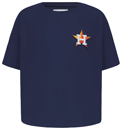 Pro Standard Houston Astros Classic Ss Boxy Tee - Girls' Grade School
