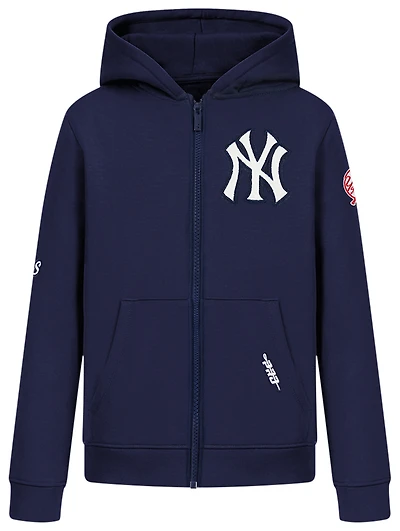 Pro Standard New York Yankees Classic Flc Fz Hoodie - Boys' Grade School