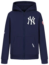 Pro Standard New York Yankees Classic Flc Fz Hoodie - Boys' Grade School