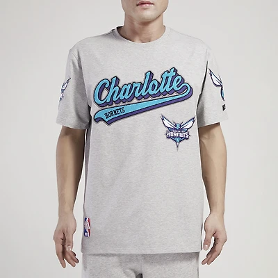 Pro Standard Hornets Script Tail SJ T-Shirt - Men's