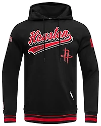 Pro Standard ROCKETS SCRIPT TAIL RIB FLC PO HOODIE - Men's