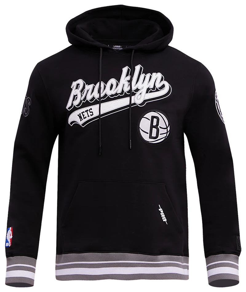 Pro Standard NETS SCRIPT TAIL RIB FLC PO HOODIE - Men's