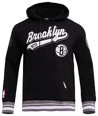 Pro Standard NETS SCRIPT TAIL RIB FLC PO HOODIE - Men's