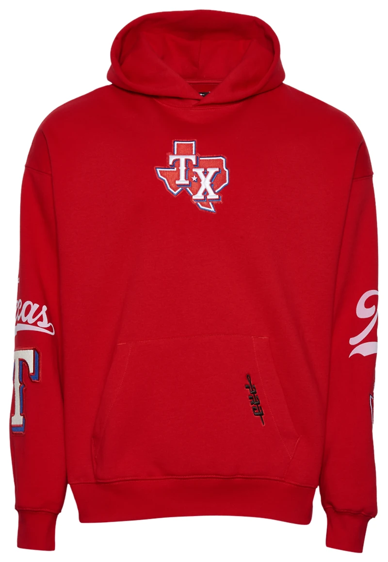 Pro Standard Rangers Living Large Drop Shoulder PO Hoodie - Men's