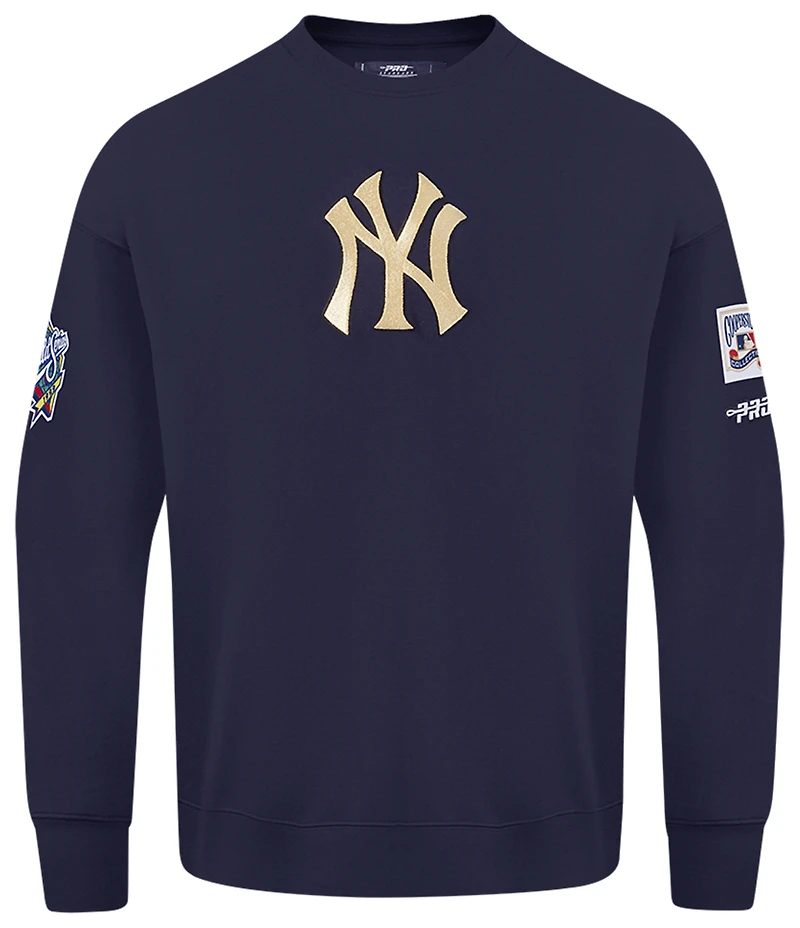 Pro Standard Yankees Champs Drop Shoulder Crew - Men's