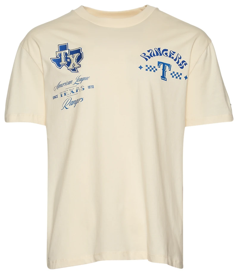 Pro Standard Rangers Wavy Drop Shoulder FC T-Shirt - Men's