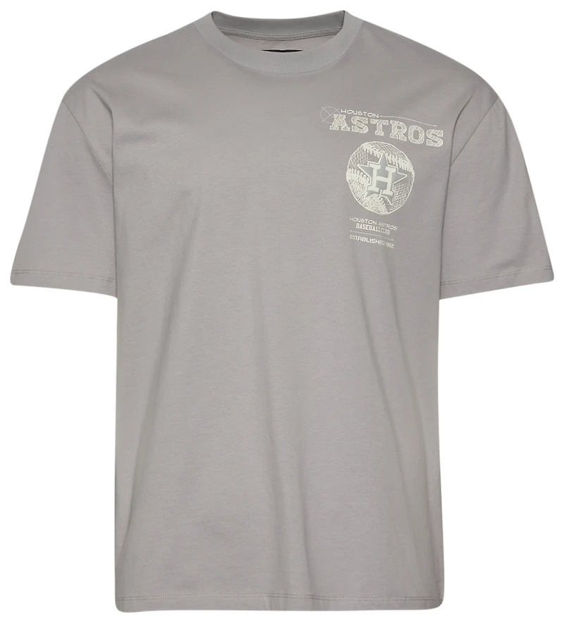 Pro Standard Astros Blueprint Drop Shoulder FC T-Shirt - Men's