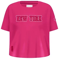 Pro Standard New York Knicks Triple Pink Ss Boxy Tee - Girls' Grade School