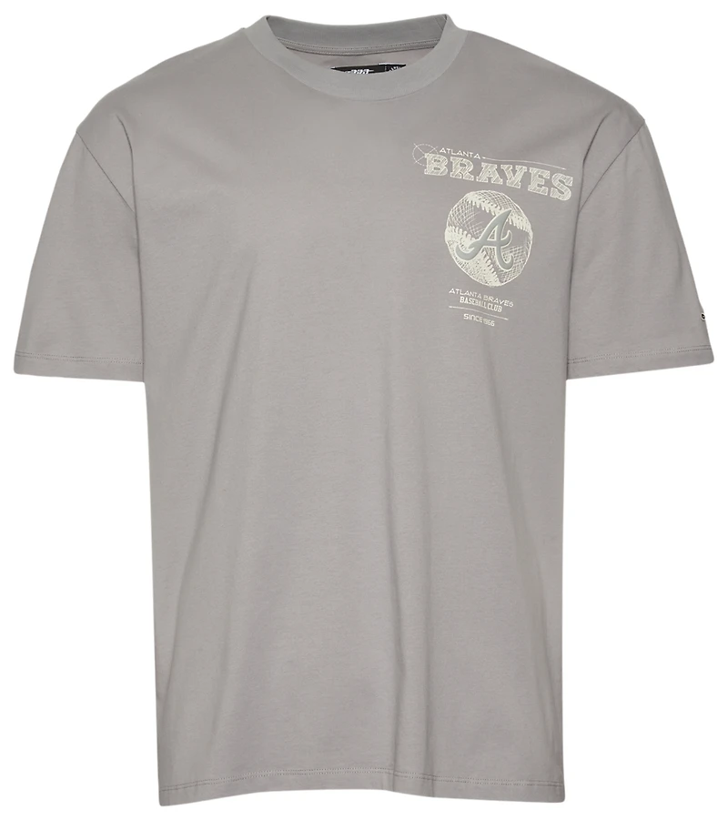 Pro Standard Braves Blueprint Drop Shoulder FC T-Shirt - Men's