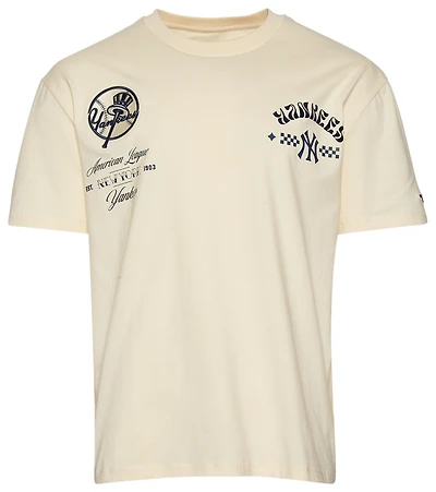 Pro Standard Yankees Wavy Drop Shoulder FC T-Shirt - Men's