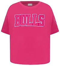 Pro Standard Chicago Bulls Triple Pink Ss Boxy Tee - Girls' Grade School
