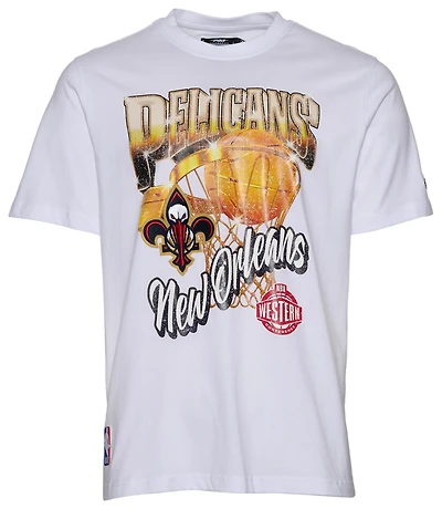 Pro Standard Pelicans Gold Hoops Short Sleeve Flex T-Shirt - Men's