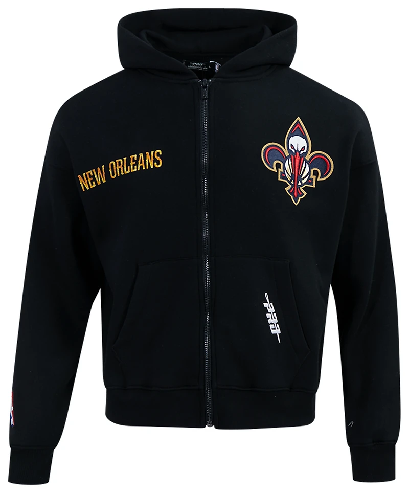 Pro Standard Pelicans Gold Hoops Full-Zip Hoodie - Men's