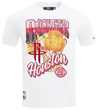 Pro Standard Rockets Gold Hoops Short Sleeve Flex T-Shirt - Men's