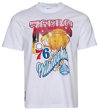 Pro Standard 76ers Gold Hoops Short Sleeve Flex T-Shirt - Men's