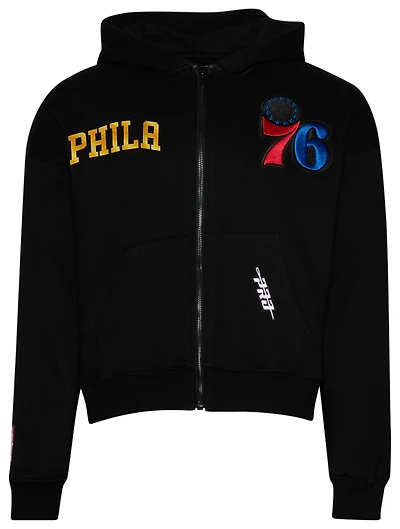Pro Standard 76ers Gold Hoops Full-Zip Hoodie - Men's