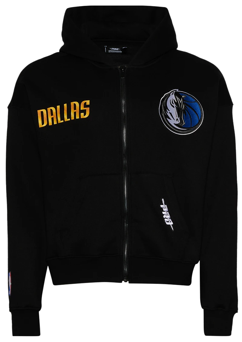 Pro Standard Mavericks Gold Hoops Full-Zip Hoodie - Men's