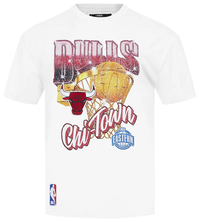 Pro Standard Bulls Gold Hoops Short Sleeve Flex T-Shirt - Men's