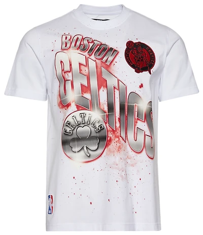 Pro Standard Celtics Red Chrome FC Short Sleeve Flex T-Shirt - Men's