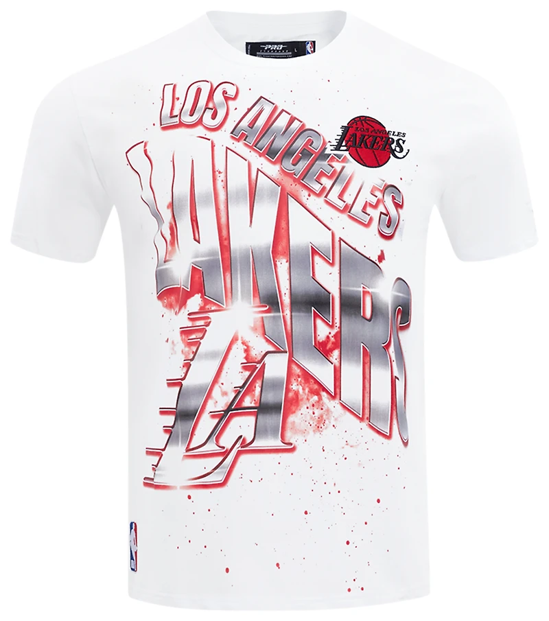 Pro Standard Lakers Red Chrome FC SS Flex T-Shirt - Men's