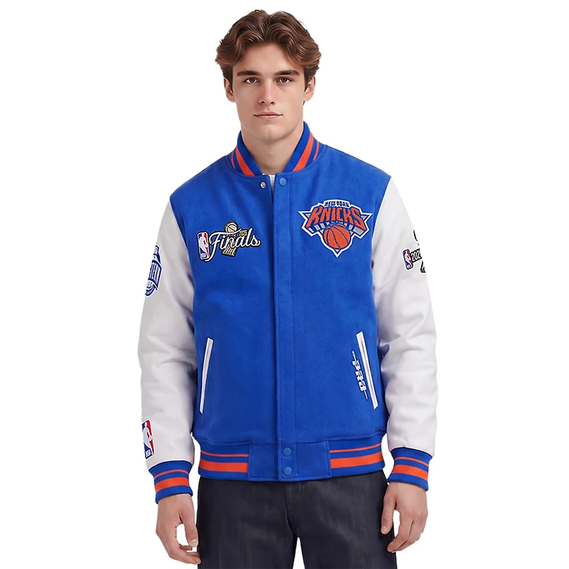 Pro Standard Knicks NBA Finals 2026 Rib Wool Varsity Jacket - Men's