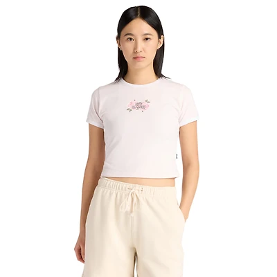 New Balance Linear Rose Baby Doll T-Shirt - Women's