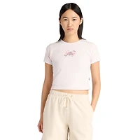New Balance Linear Rose Baby Doll T-Shirt - Women's