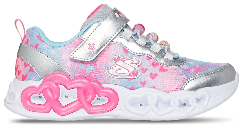 Skechers Infinite Heart Lights - Girls' Preschool