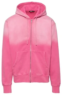 LCKR Chandail à capuchon avec glissière pleine longueur d'aspect usé - Pour hommes