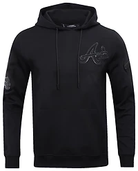 Pro Standard BRAVES TRIPLE BLACK DK PO HOODIE - Men's