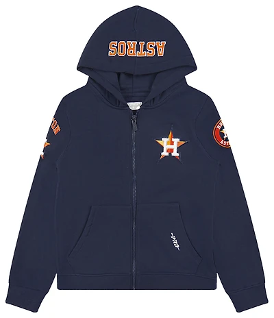 Pro Standard Houston Astros Classic Flc Fz Hoodie - Boys' Grade School
