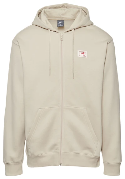 New Balance Chandail à capuchon en molleton avec glissière pleine longueur - Pour hommes