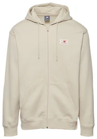 New Balance Chandail à capuchon en molleton avec glissière pleine longueur - Pour hommes