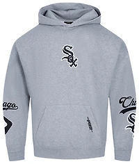 Pro Standard White Sox Living Large Drop Shoulder PO Hoodie - Men's