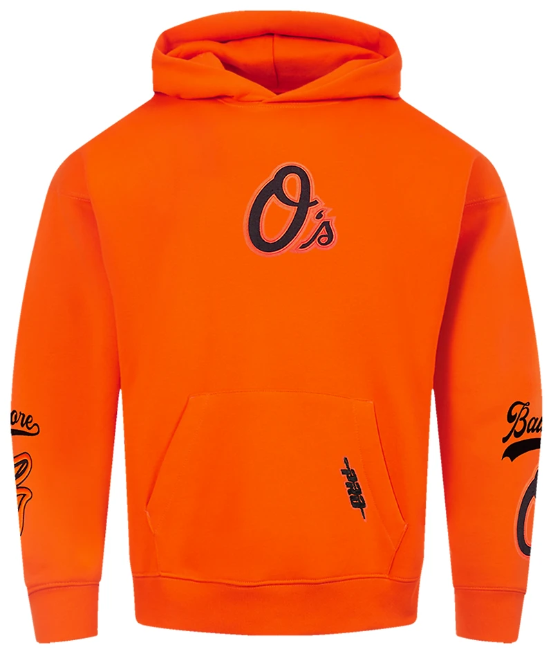 Pro Standard Orioles Living Large Drop Shoulder PO Hoodie - Men's