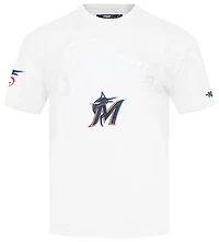 Pro Standard Marlins Living Large CJ Drop Shoulder T-Shirt - Men's