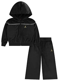 Jordan Mountainside Velour Set - Girls' Toddler